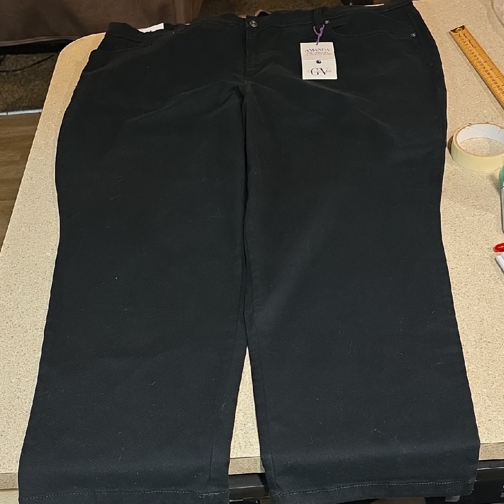 Gloria Vanderbilt Men's Classic Black Pants